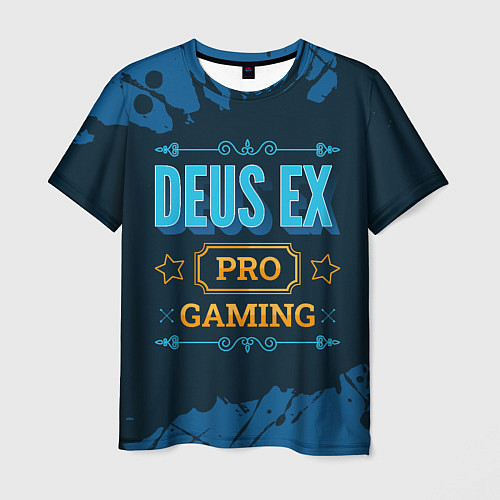 Мужская футболка Игра Deus Ex: pro gaming / 3D-принт – фото 1
