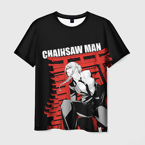 Мужская футболка Chainsaw - Макима / 3D-принт – фото 1
