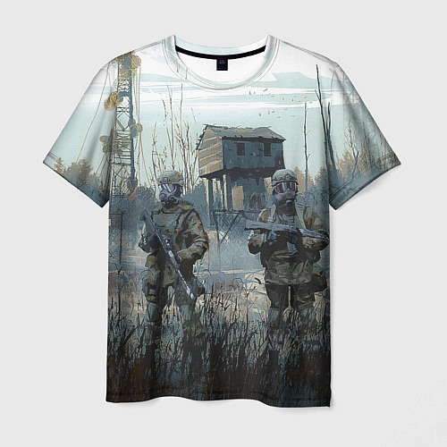 Мужская футболка STALKER Военные Сталкеры / 3D-принт – фото 1