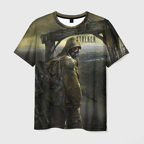 Мужская футболка STALKER Тень Чернобыля Постер / 3D-принт – фото 1