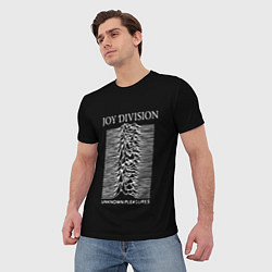 Футболка мужская Joy Division - unknown pleasures, цвет: 3D-принт — фото 2