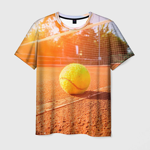 Мужская футболка Теннис - рассвет / 3D-принт – фото 1