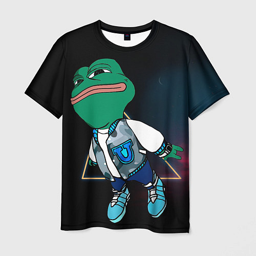 Мужская футболка Pepe Frog Fly / 3D-принт – фото 1