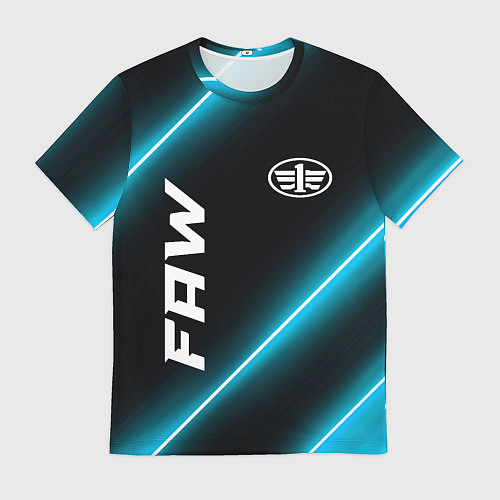 Мужская футболка FAW неоновые лампы / 3D-принт – фото 1