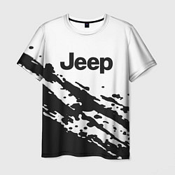 Футболка мужская Jeep - textura, цвет: 3D-принт