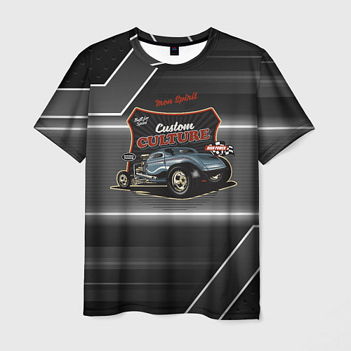 Мужская футболка Custom culture speed / 3D-принт – фото 1