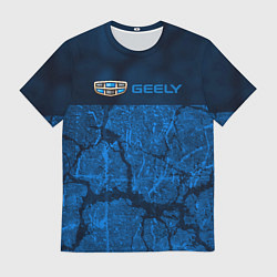 Футболка мужская Geely - абстракция трещины, цвет: 3D-принт
