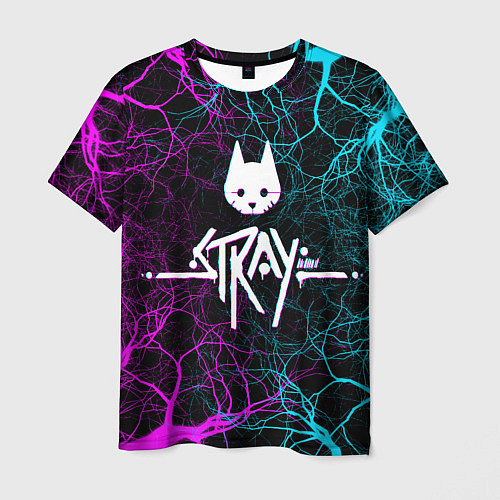 Мужская футболка Stray - neon / 3D-принт – фото 1