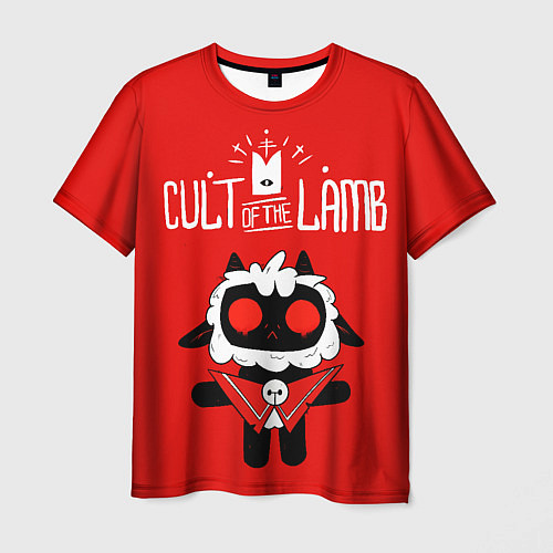 Мужская футболка Cult of the Lamb ягненок / 3D-принт – фото 1