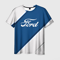 Футболка мужская Ford - СИНЯЯ ПОЛОСА, цвет: 3D-принт