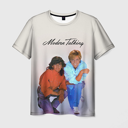 Мужская футболка Modern Talking : Thomas Anders and Dieter Bohlen / 3D-принт – фото 1