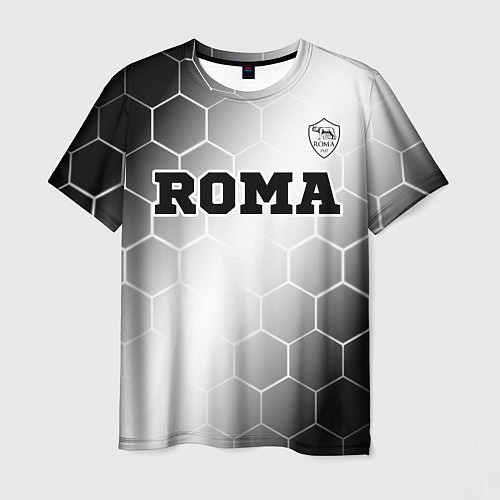 Мужская футболка Roma sport на светлом фоне: символ сверху / 3D-принт – фото 1