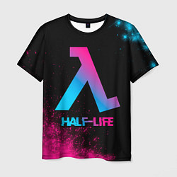 Футболка мужская Half-Life - neon gradient, цвет: 3D-принт
