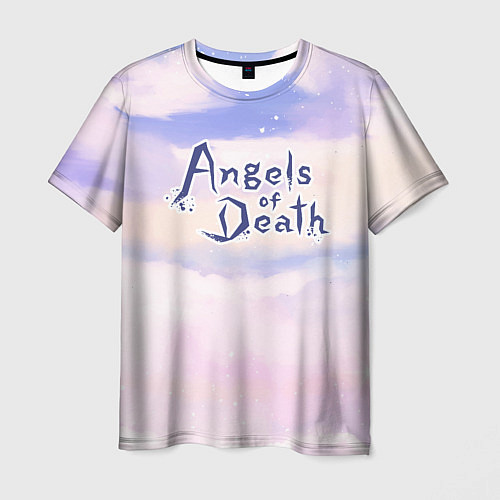 Мужская футболка Angels of Death sky clouds / 3D-принт – фото 1
