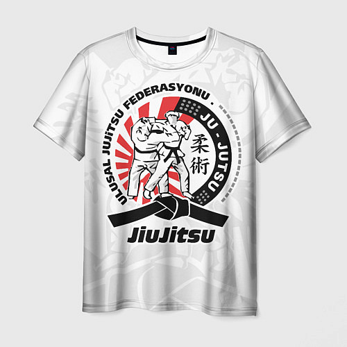 Мужская футболка Jiujitsu emblem Джиу-джитсу / 3D-принт – фото 1