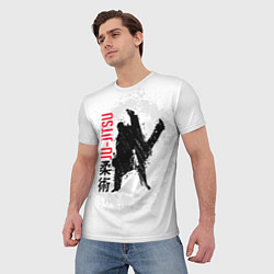 Футболка мужская Jiu jitsu splashes logo, цвет: 3D-принт — фото 2