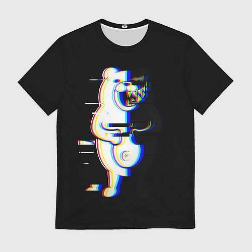 Мужская футболка Danganronpa monokuma glitch / 3D-принт – фото 1