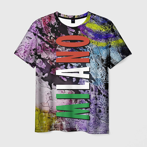 Мужская футболка Avant-garde color texture - Milano / 3D-принт – фото 1