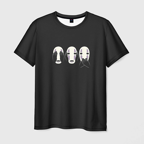 Мужская футболка Каонаси-Безликий / 3D-принт – фото 1