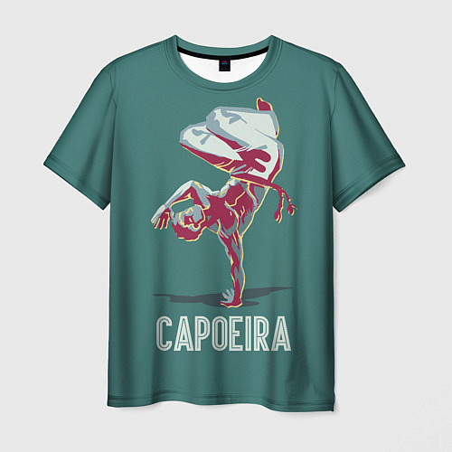 Мужская футболка Capoeira fighter / 3D-принт – фото 1