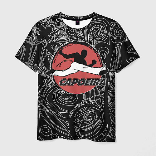Мужская футболка Capoeira fighter jump / 3D-принт – фото 1