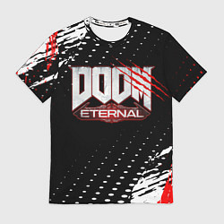 Футболка мужская Doom - краска, цвет: 3D-принт