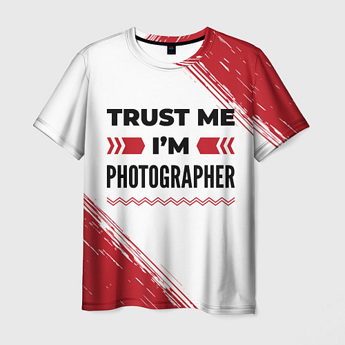 Мужская футболка Trust me Im photographer white / 3D-принт – фото 1