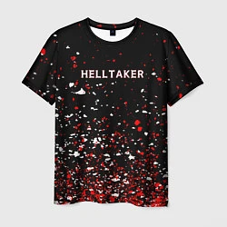 Футболка мужская Helltaker краска, цвет: 3D-принт