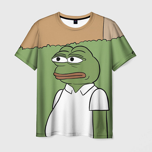 Мужская футболка Pepe Gomer прячется в кусты / 3D-принт – фото 1