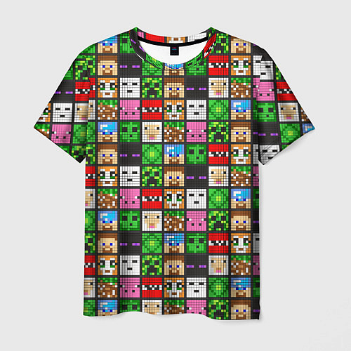 Мужская футболка Minecraft - characters / 3D-принт – фото 1
