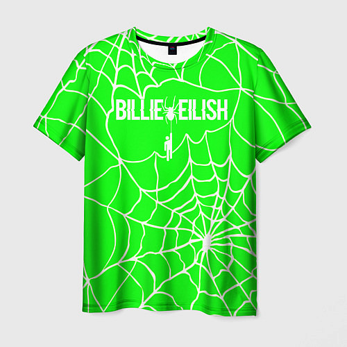 Мужская футболка Billie Eilish - паутина / 3D-принт – фото 1