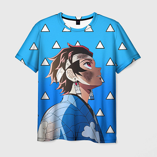 Мужская футболка Танджиро - Клинок - Экзамен / 3D-принт – фото 1