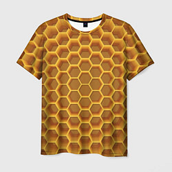 Мужская футболка Volumetric honeycombs