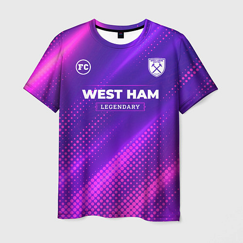 Мужская футболка West Ham legendary sport grunge / 3D-принт – фото 1