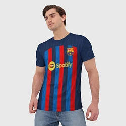 Футболка мужская Педри Барселона форма 20222023, цвет: 3D-принт — фото 2
