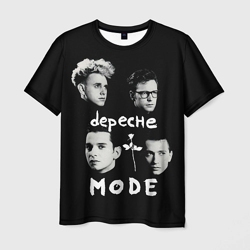 Мужская футболка Depeche Mode portrait / 3D-принт – фото 1