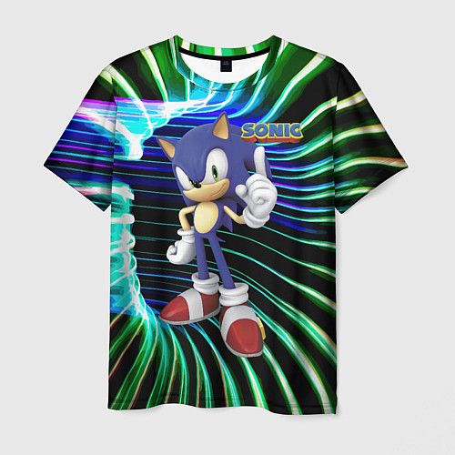 Мужская футболка Sonic - hedgehog - video game / 3D-принт – фото 1