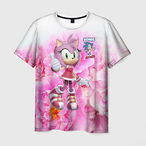 Мужская футболка Sonic - Amy Rose - Video game / 3D-принт – фото 1