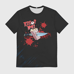 Футболка мужская Попкорн и нож, цвет: 3D-принт