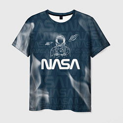 Футболка мужская Nasa - космонавт - паттерн, цвет: 3D-принт