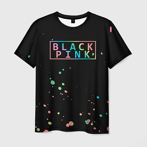 Мужская футболка Blackpink брызги красок / 3D-принт – фото 1