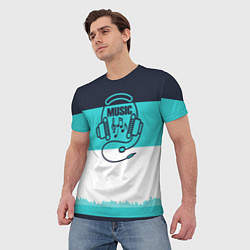 Футболка мужская Твой ритм, цвет: 3D-принт — фото 2