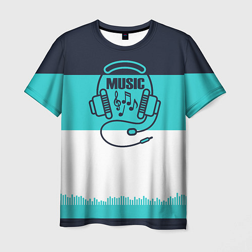 Мужская футболка Твой ритм / 3D-принт – фото 1