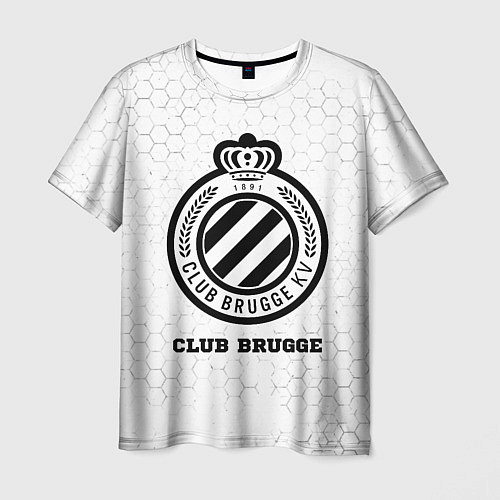 Мужская футболка Club Brugge sport на светлом фоне / 3D-принт – фото 1