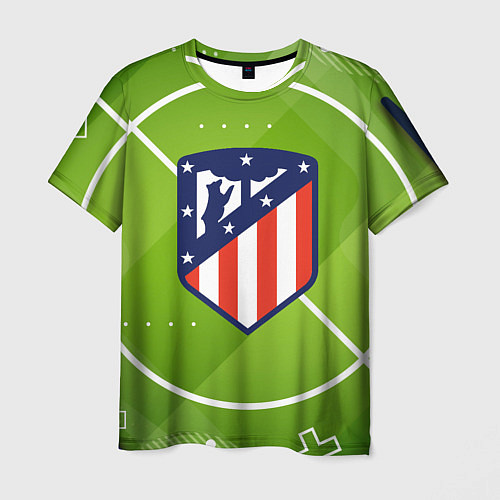 Мужская футболка Atletico madrid Поле / 3D-принт – фото 1