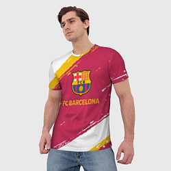 Футболка мужская Barcelona Краска, цвет: 3D-принт — фото 2