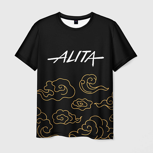 Мужская футболка Alita anime clouds / 3D-принт – фото 1