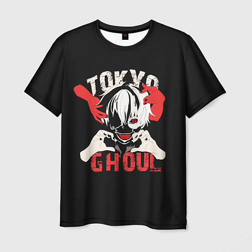 Мужская футболка Kaneki Ken - Tokyo Ghoul / 3D-принт – фото 1