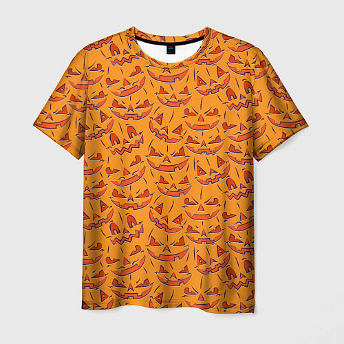 Мужская футболка Halloween Pumpkin Pattern / 3D-принт – фото 1