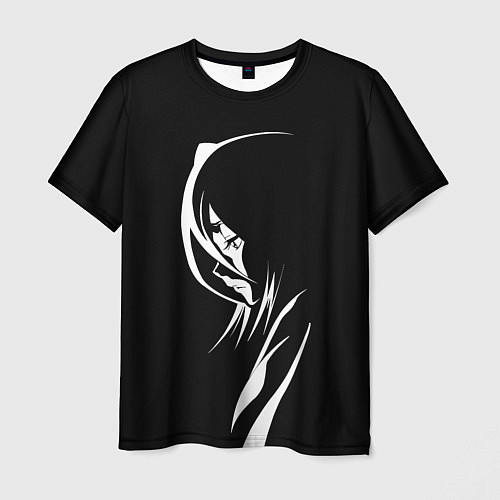 Мужская футболка Силуэт девушки Кучики Рукия / 3D-принт – фото 1